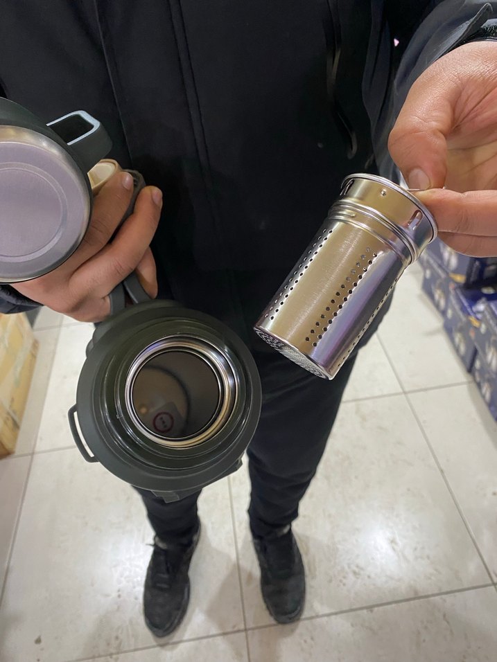 Haki Renkli Çelik Termosu - Görsel 3