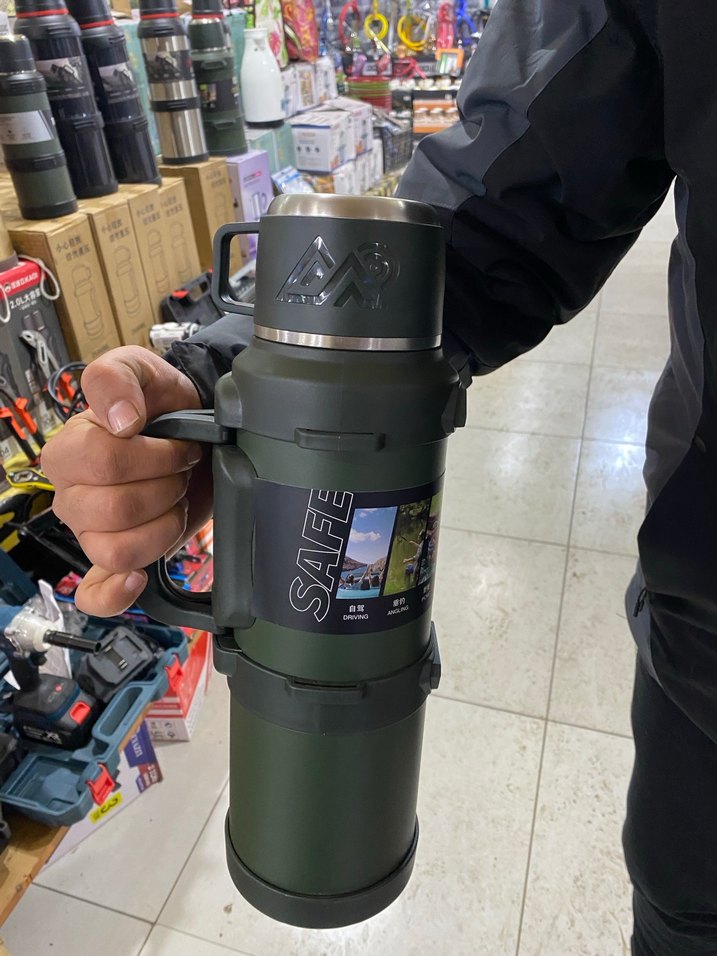 Haki Renkli Çelik Termosu - Görsel 5