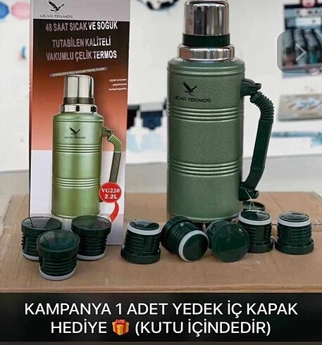 2,2Lt çelik termos