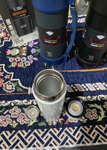  Beden LED Ekranlı 500ml Beyaz Termos