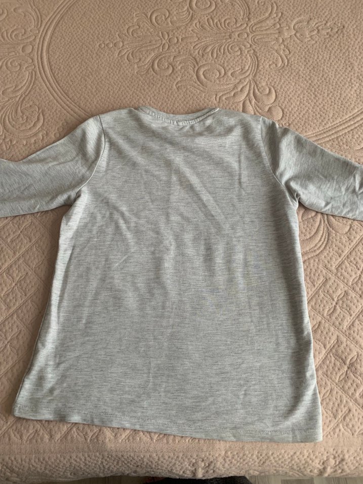 Erkek Gri Uzun Kollu Sweatshirt - Görsel 2