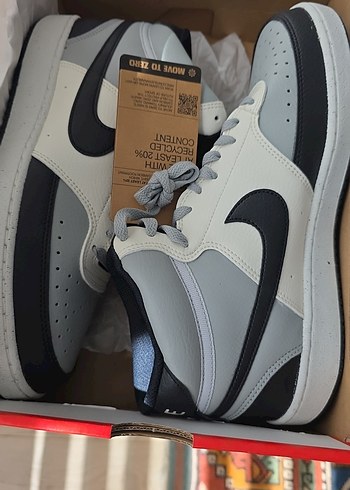 Nike Court Vısıon Mıd Nn Gri Erkek Spor Ayakkabısı - Görsel 9