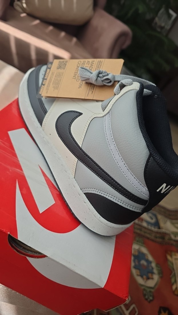 Nike Court Vısıon Mıd Nn Gri Erkek Spor Ayakkabısı - Görsel 4