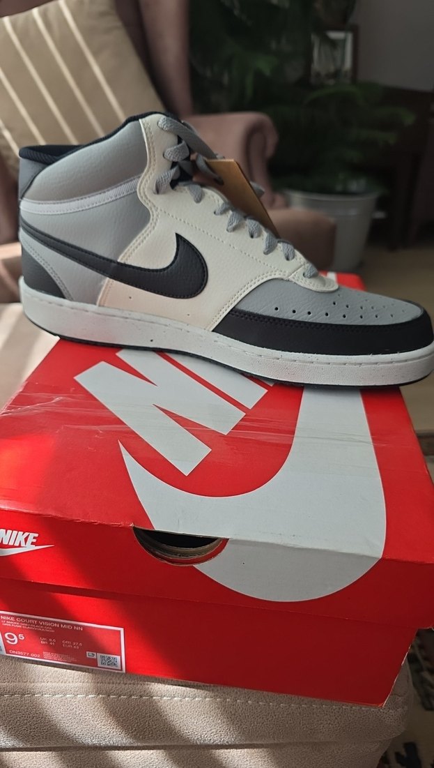 Nike Court Vısıon Mıd Nn Gri Erkek Spor Ayakkabısı - Görsel 2