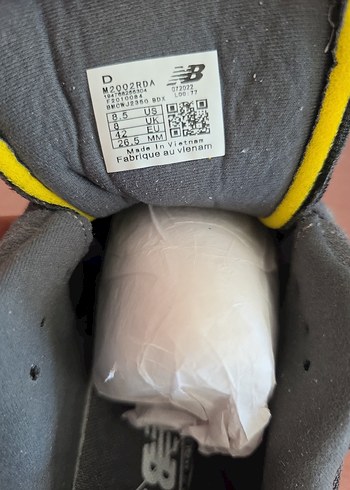 41 Beden gri Renk New balance M2002RDA N-GREY Modeli suet nubuk hakiki deri
