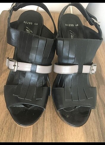 Matraş Hakiki Deri Topuklu Ayakkabı  - Görsel 2