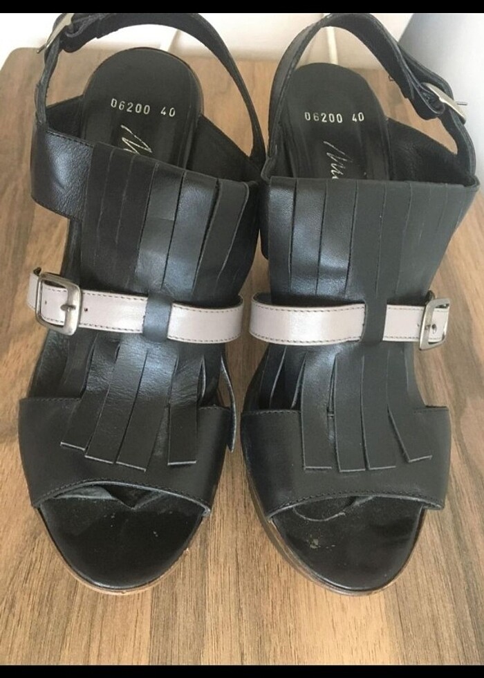 Matraş Hakiki Deri Topuklu Ayakkabı  - Görsel 2