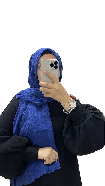 Saks mavisi Bürümcük şal