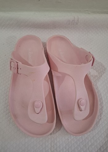 Sıfır Ürün Pembe Tokalı Kadın Terlik