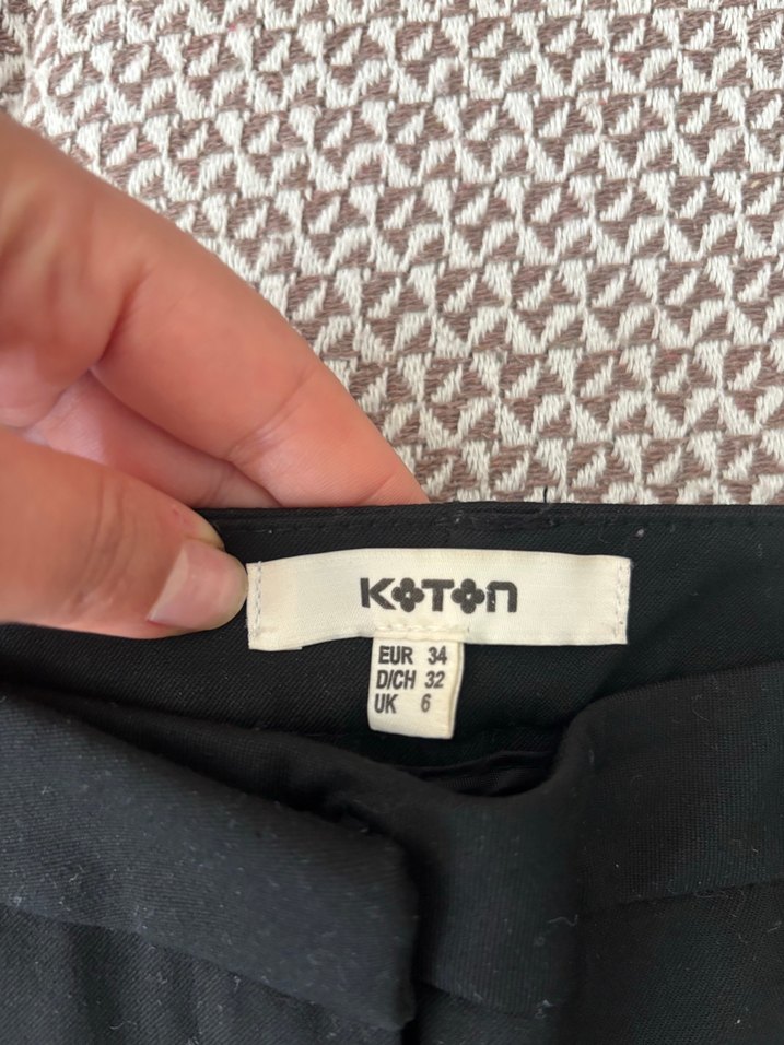 Siyah Kadın Kumaş Pantolon - Görsel 2