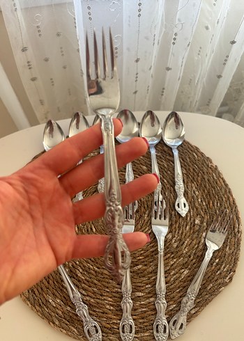 Vintage çatal kaşık - Görsel 4