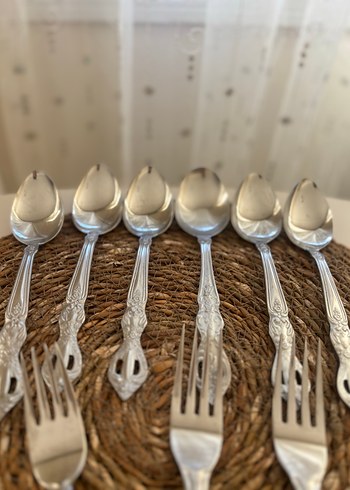 Vintage çatal kaşık - Görsel 2