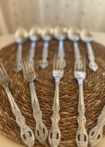 Vintage çatal kaşık - Görsel 3