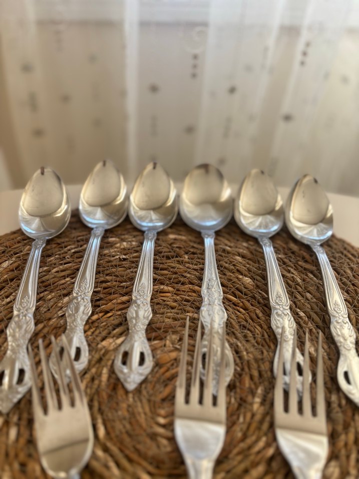 Vintage çatal kaşık - Görsel 2