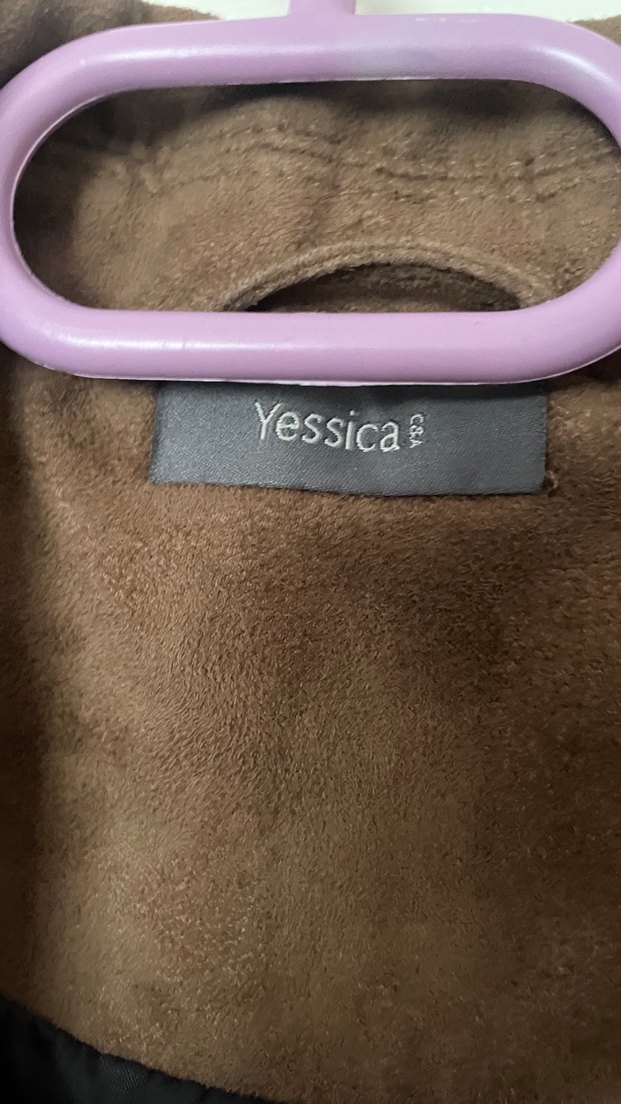 Düğmeli Kahverengi Süet Kadın Ceket - Görsel 3