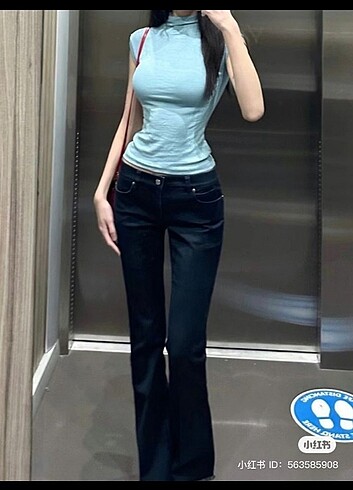 Düşük Bel Vintage Jean 