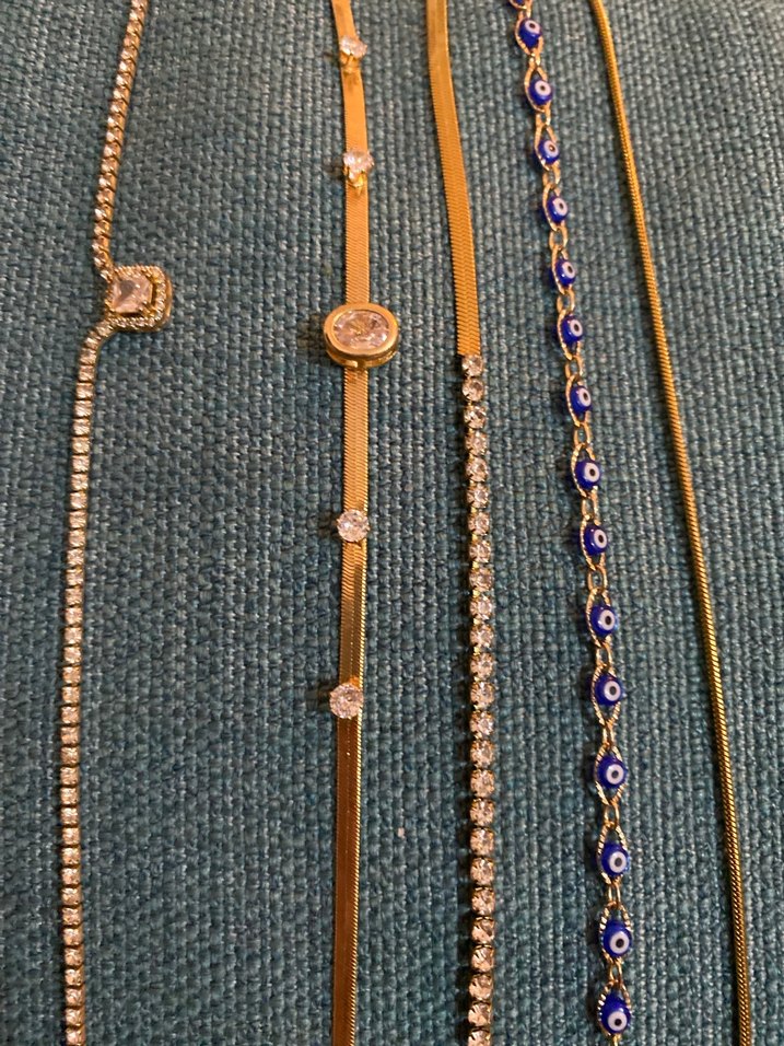 Altın Renk Zincir Detaylı Kadın Vücut Zinciri - Görsel 3