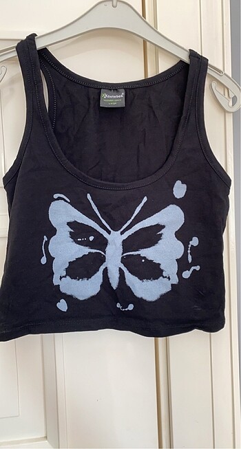 Killstar kelebekli crop