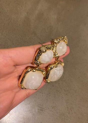 Zara Altin Tonlu Uclu Tasli Vintage Kupe