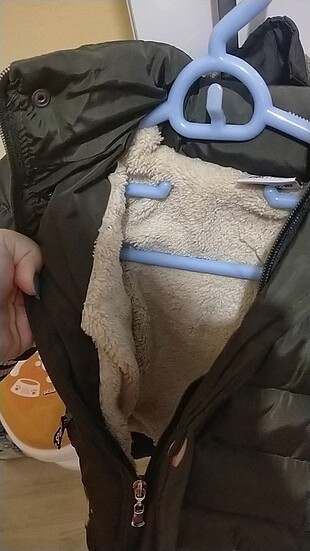 4 Yaş Beden haki Renk Çocuk mont