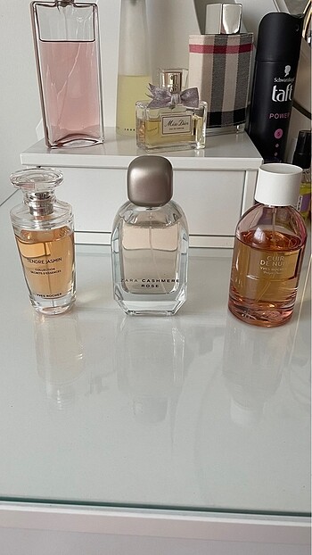 Zara ve Yves Rocher 3 adet EDP