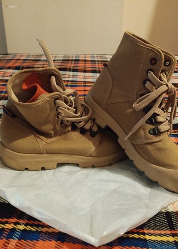 36 Beden camel Renk Bej Forclaz(Decathlon) kadın Bağcıklı çöl botu - Street Wear