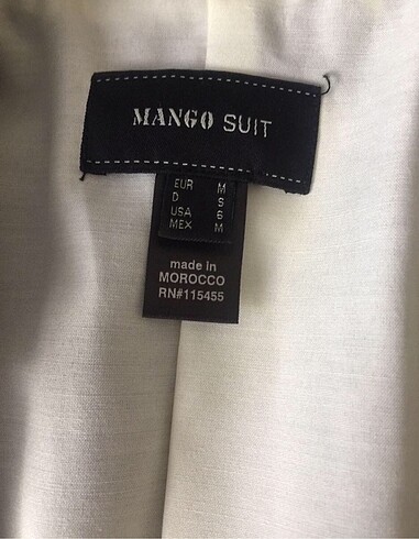 m Beden gri Renk Mango ceket