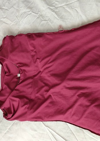 38 Beden Bordo fit görünüme destek etekli mayo