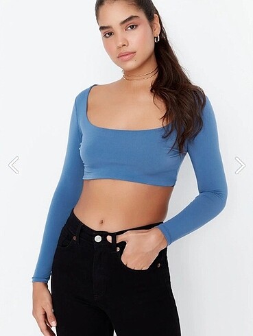 m Beden Crop Bluz