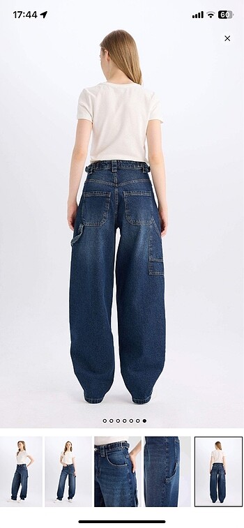 Yüksek Bel Baggy Pantolon - Görsel 7