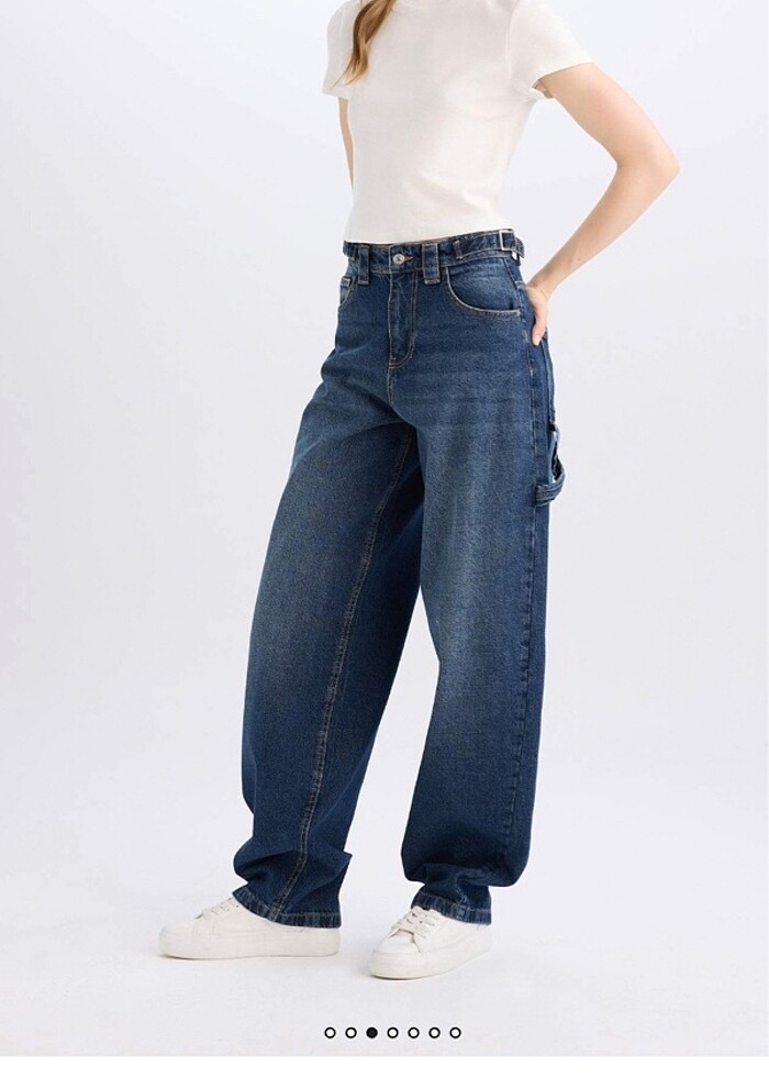 Yüksek Bel Baggy Pantolon - Görsel 3