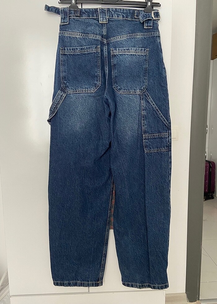 Yüksek Bel Baggy Pantolon - Görsel 2