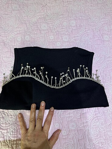 s Beden siyah Renk Bluz crop