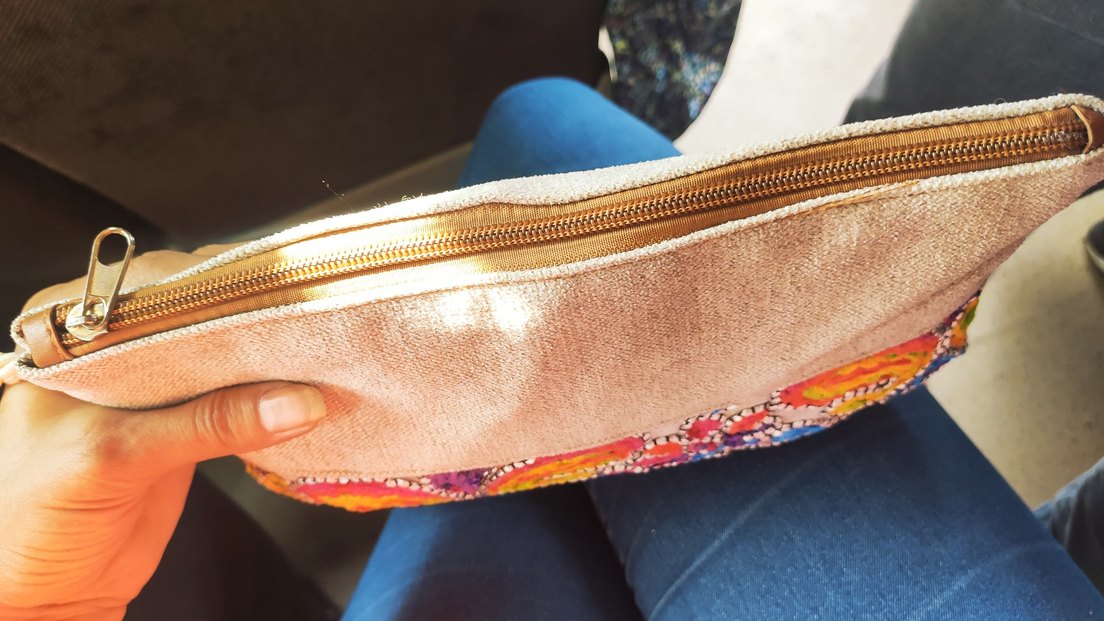 Renkli Nakışlı ve Boncuklu Bohem Kadın Portföy Çanta - Görsel 2