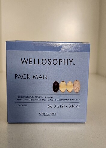 Oriflame Wellosophy Pack Erkek için Takviye