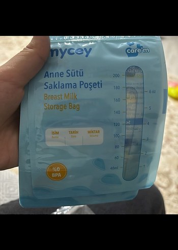 Anne Sütü Saklama Poşeti ve Göğüs Pedi - Görsel 2