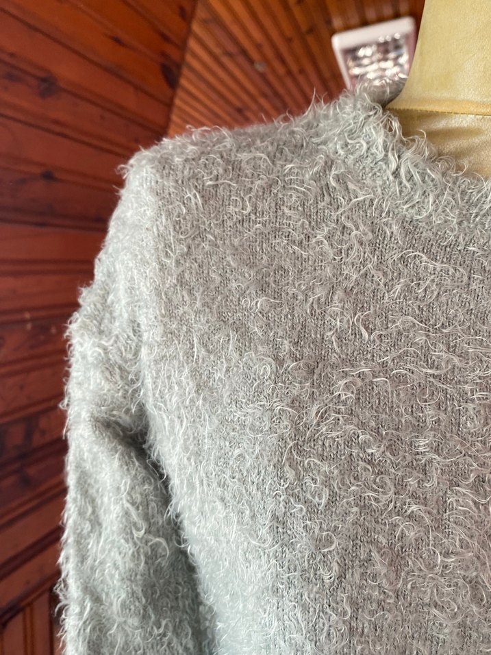 Yumuşak Kadın Triko Bisiklet Yaka Kazak - Görsel 3