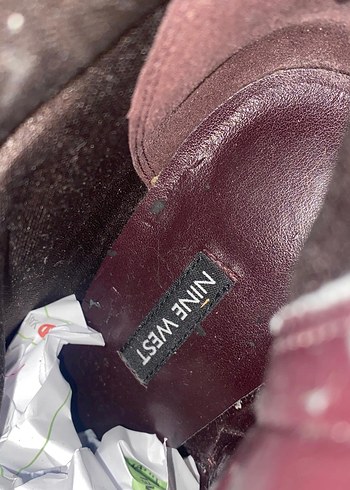 Nine west deri taşlı bot. - Görsel 6