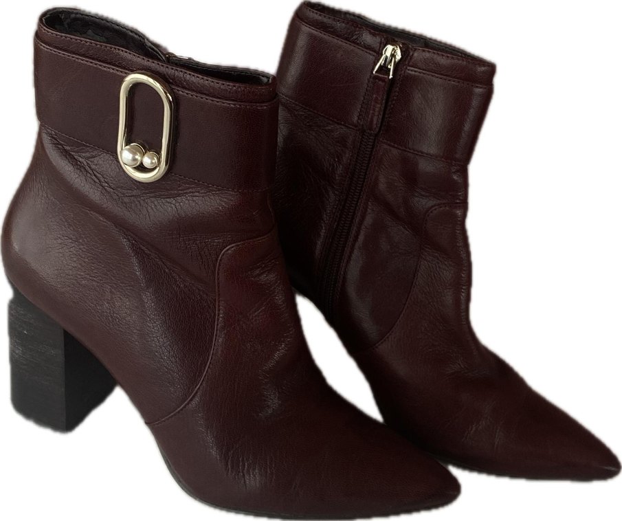 Nine west deri taşlı bot. - Görsel 3