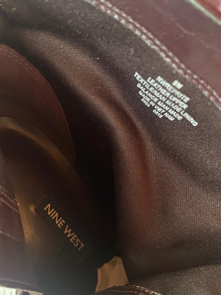 Nine west deri taşlı bot. - Görsel 5