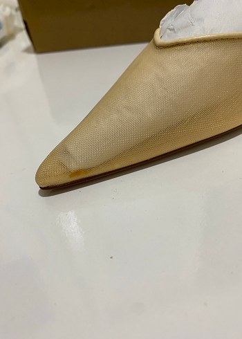 Mango arkası açık Topuklu Ayakkabı - Görsel 7