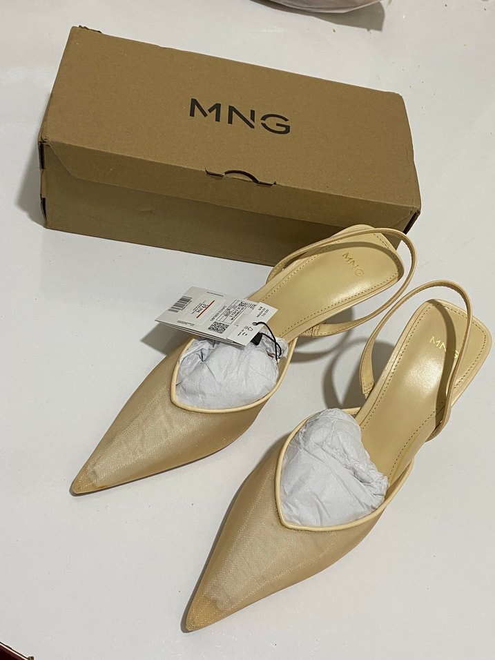 Mango arkası açık Topuklu  Ayakkabı - Görsel 3