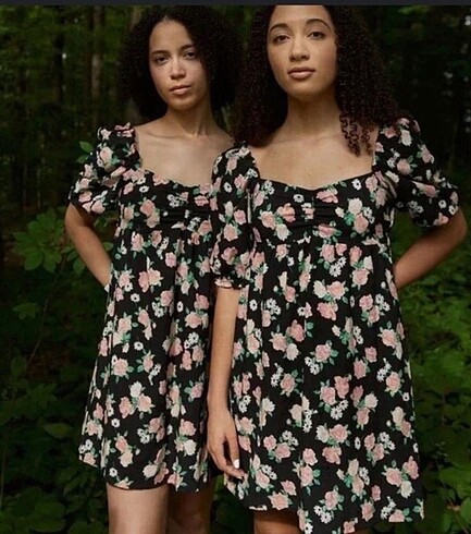 H&M çiçekli elbise