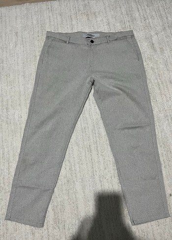 Gri Regular Fit Erkek Pamuk Pantolon