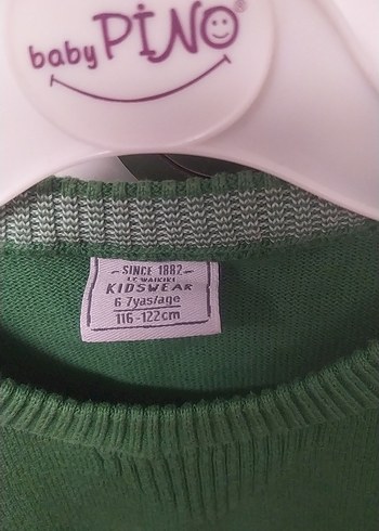 Erkek Çocuk Yeşil Triko Kazak - Görsel 2