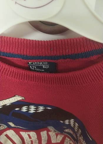 Kırmızı Baskılı Erkek Çocuk Sweatshirt - Görsel 3