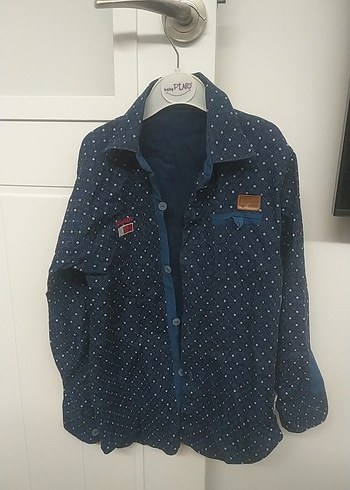 Erkek Çocuk Lacivert Denim Gömlek - Görsel 3