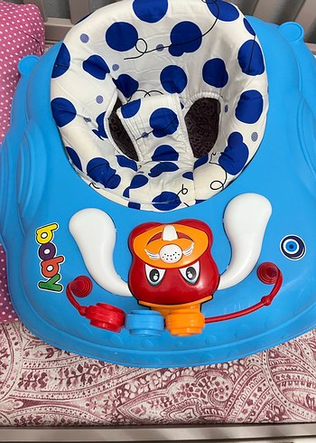  Beden Mavi renkli renkli bebek yürüteci