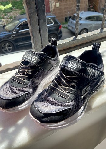 Gri Yılan Desenli Kemerli Erkek Çocuk Spor Ayakkabı - Görsel 2