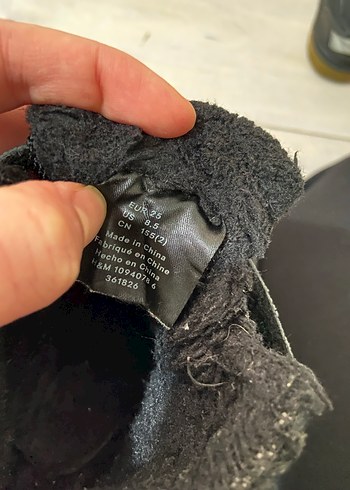 Erkek Çocuk Siyah Cırtcırtlı Street Wear Bot - Görsel 4